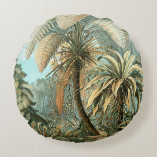 Kunstformen der Natur, Filicinae - Ernst Haeckel Round Pillow
