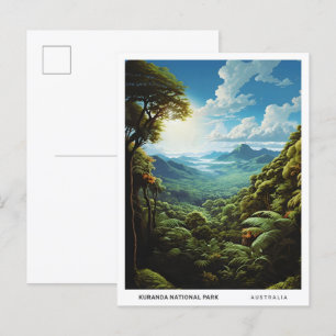 Kuranda National Park Australia Vintage Travel  Postcard