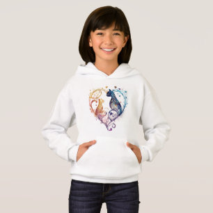Kuraudea un mignon chat d'amour fleuri en forme de