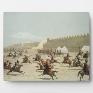 Kurdish and Tatar Warriors at Sadar Abbat, Armenia Plaque