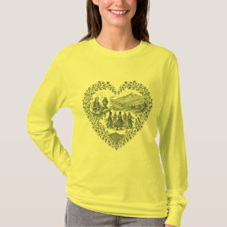 Kurdish Heritage Heart Design T-Shirt