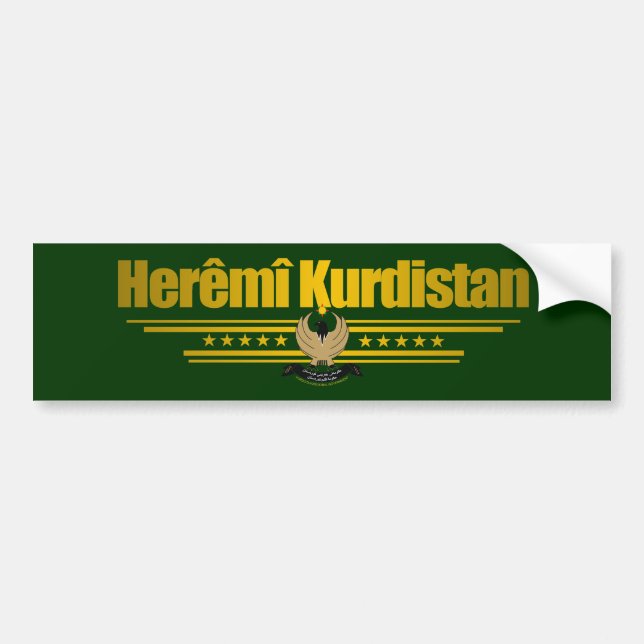 "Kurdish Pride" Bumper Sticker (Front)