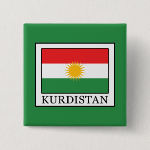 Kurdistan 2 Inch Square Button