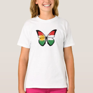 Kurdistan Butterfly Flag T-Shirt
