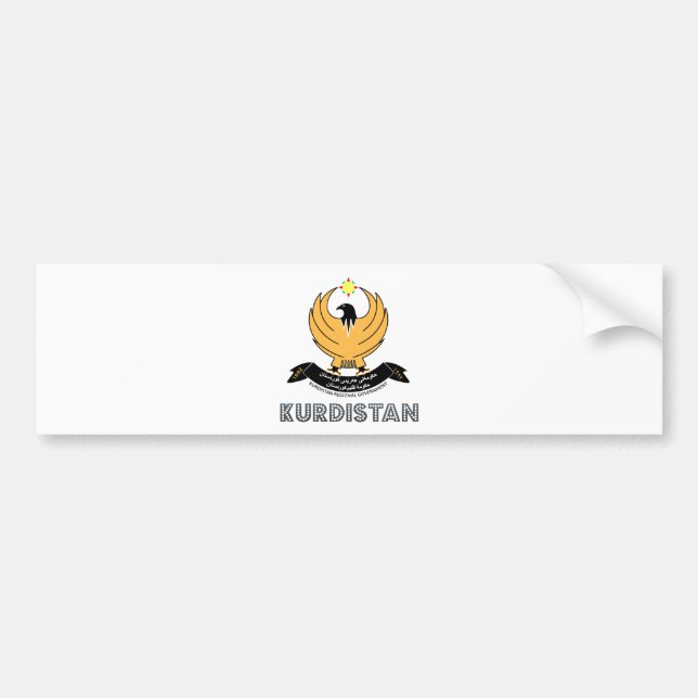 Kurdistan Coat of Arms Bumper Sticker (Front)