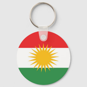 Kurdistan ethnic flag keychain