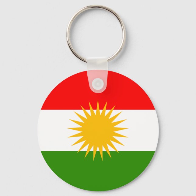 Kurdistan Flag Keychain (Front)