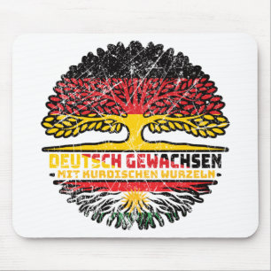Kurdistan Kurdisch Deutsch Deutschland Baum Wurzel Mouse Pad