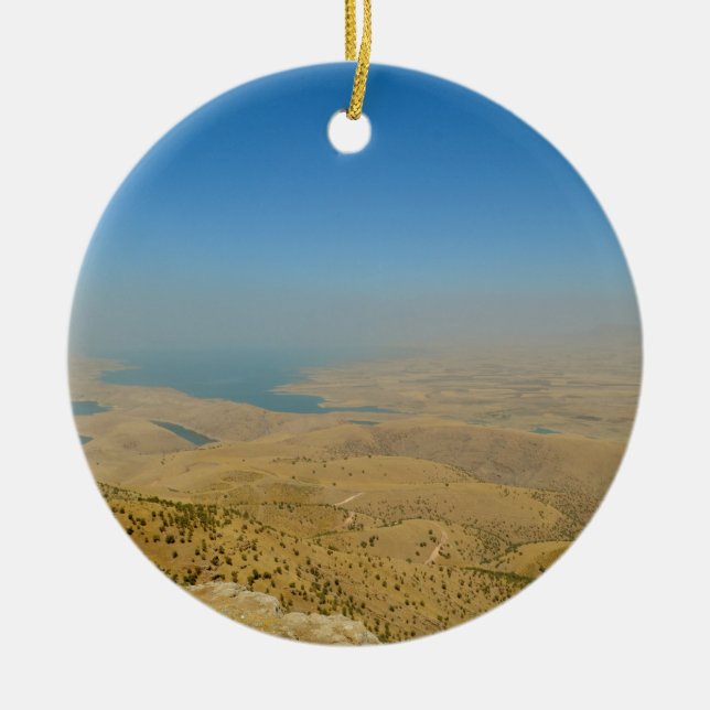Kurdistan, Lake  Dukan Ceramic Ornament (Front)