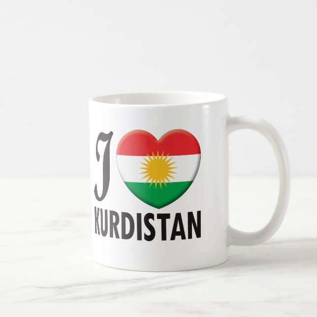 Kurdistan Love Coffee Mug (Right)
