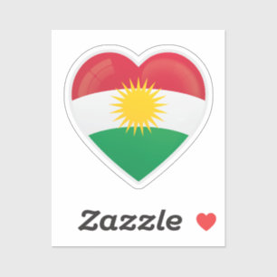 Kurdistan Love Flag