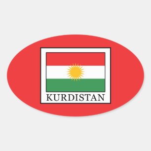 Kurdistan Oval Sticker