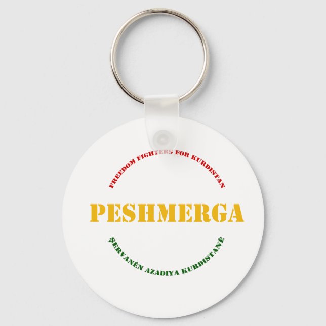 KURDISTAN Peshmerga Freedom Warrior Keychain (Front)