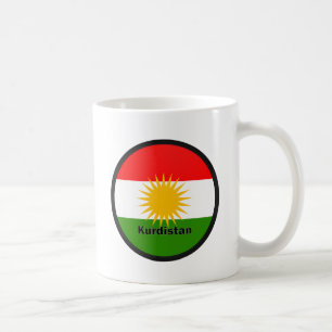 Kurdistan Roundel quality Flag Coffee Mug