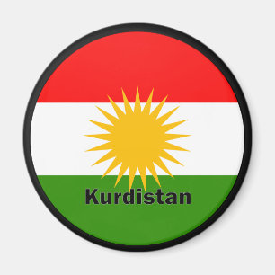 Kurdistan Roundel quality Flag Magnet