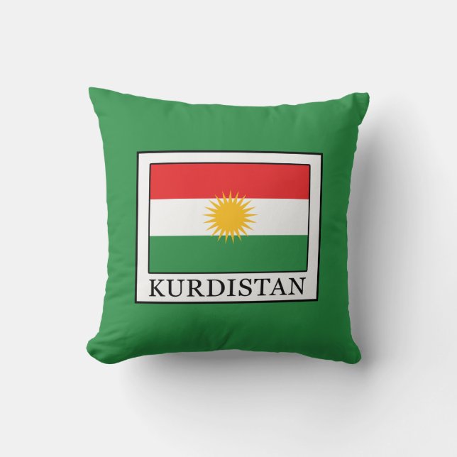 Kurdistan Throw Pillow (Front)