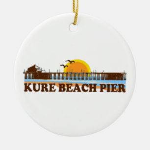 Kure Beach. Ceramic Ornament