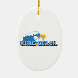 Kure Beach. Ceramic Ornament