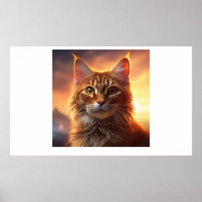Kurilian Bobtail  Cat Poster (Front)