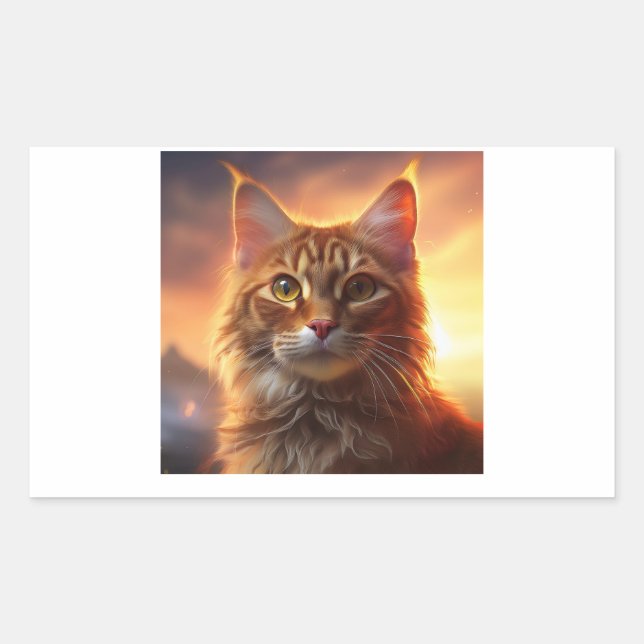 Kurilian Bobtail  Cat Sticker (Front)