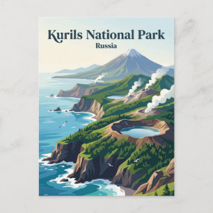 Kurils National Park Russia Postcard