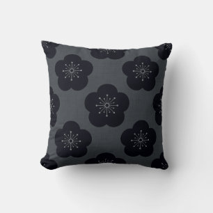 KURO UME - Bold-Gray Throw Pillow