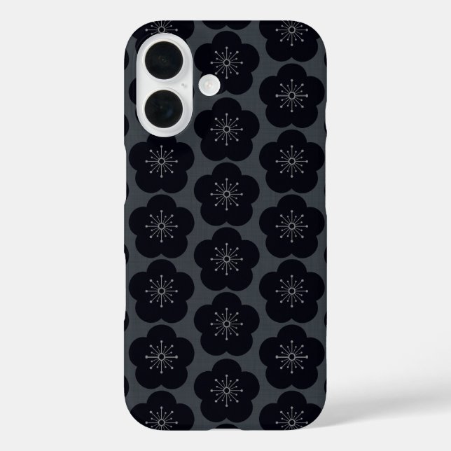 KURO UME - Seamless - Gray Case-Mate iPhone Case (Back)
