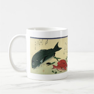 Kurodai & Akadai - Hiroshige's Japanese Fish Print Coffee Mug