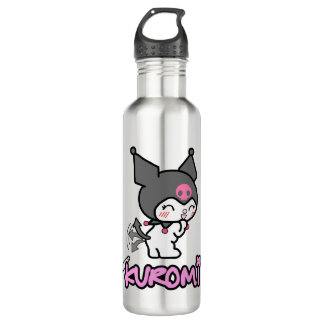 Kuromi Tumbler Wrap for Transparent Cup | Cute  710 Ml Water Bottle