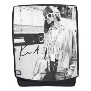 Kurt Cobain Black and White Backpack