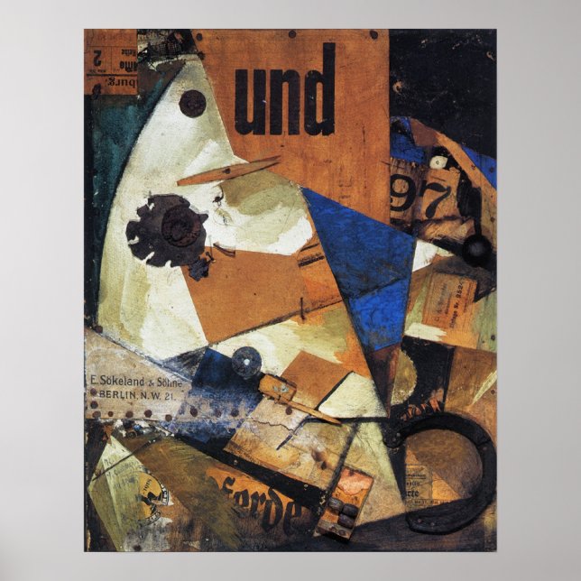 Kurt Schwitters, Das Undbild, 1919-PRINT-SUPER SIZ Poster (Front)