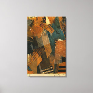 Kurt Schwitters - FORMS IN SPACE 1920 Canvas Print