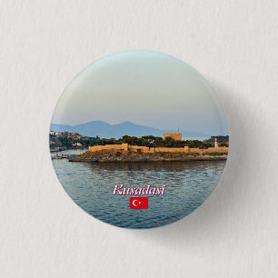 Kusadasi coast in Turkey 1 Inch Round Button