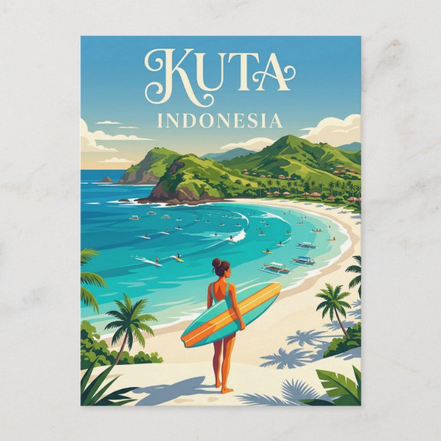 Kuta Indonesia Postcard (Front)