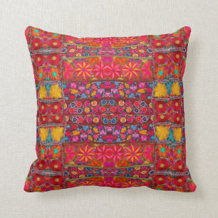 Kutch Embroidery Throw Pillow