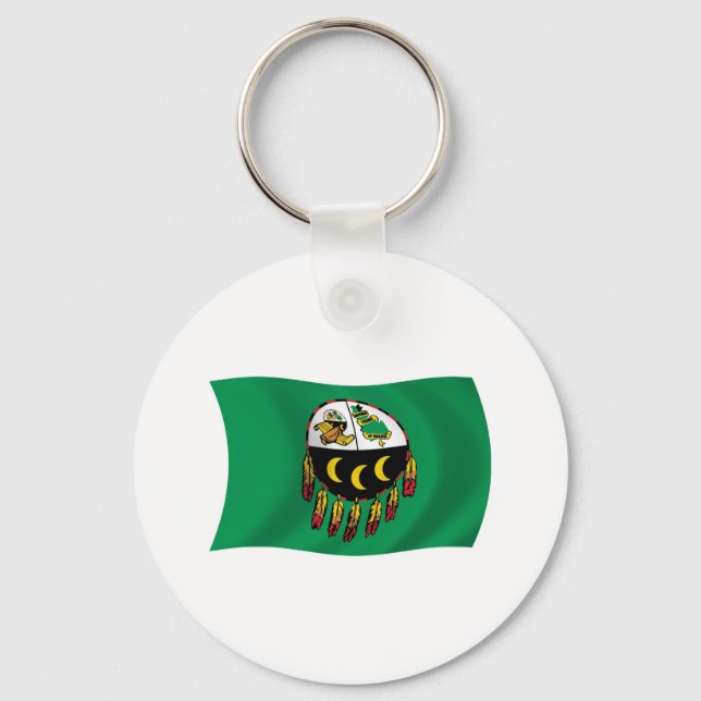 Kutenai Tribe Flag Keychain (Front)