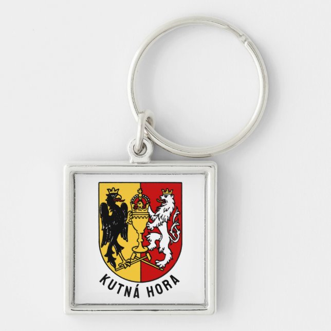 Kutná Hora coat of arms, Czech Republic Keychain (Front)