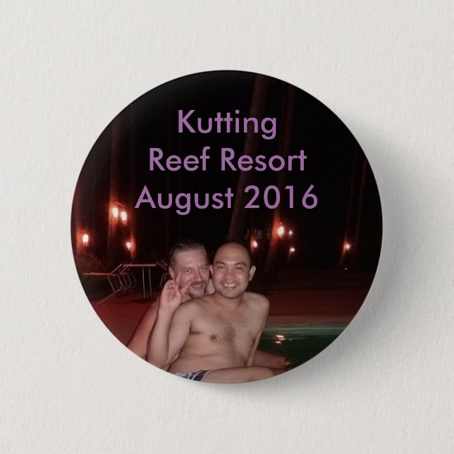 Kutting Reef Resort August 2016 2 Inch Round Button (Front)