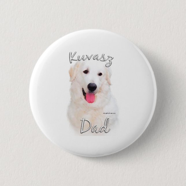 Kuvasz Dad 2 Inch Round Button (Front)