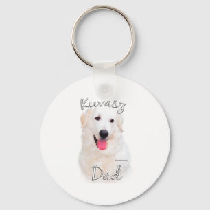 Kuvasz Dad 2 Keychain