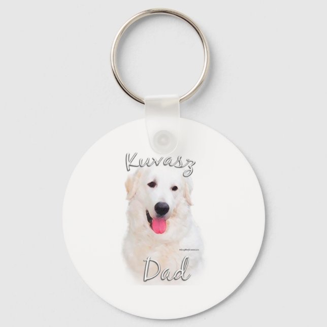 Kuvasz Dad 2 Keychain (Front)