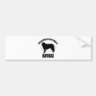KUVASZ DOG DESIGNS BUMPER STICKER