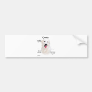 Kuvasz History Design Bumper Sticker