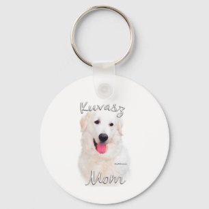Kuvasz Mom 2 Keychain