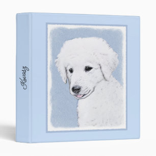 Kuvasz Painting - Cute Original Dog Art Binder
