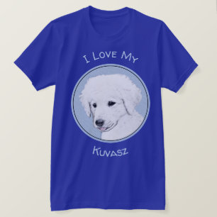 Kuvasz Painting - Cute Original Dog Art T-Shirt