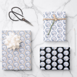 Kuvasz Painting - Cute Original Dog Art Wrapping Paper Sheet