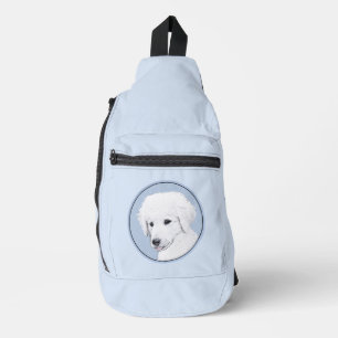 Kuvasz Painting Hungarian Cute Original Dog Art Sling Bag