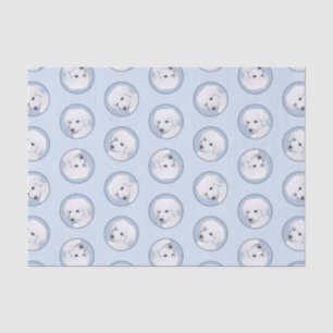 Kuvasz Painting Hungarian Cute Original Dog Art Tissue Paper