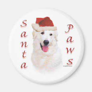 Kuvasz Santa Paws Magnet